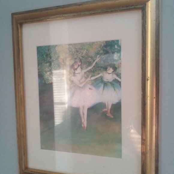 Beautiful Glittered Ballerinas Wall Hanging Art, Good Condition - Picture 2 of 4